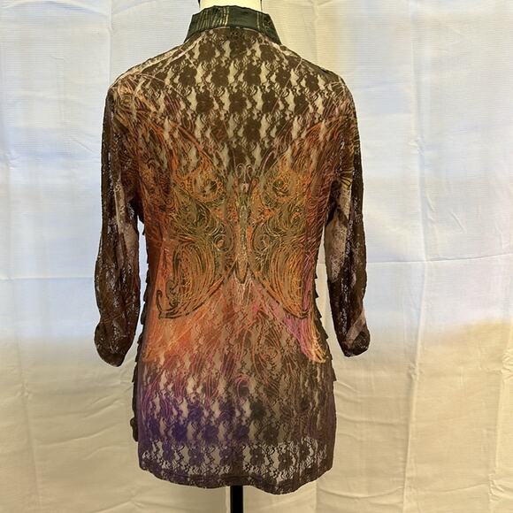 Unique FANTAZIA Button-Up Shirt - Size Large - Picture 6 of 11